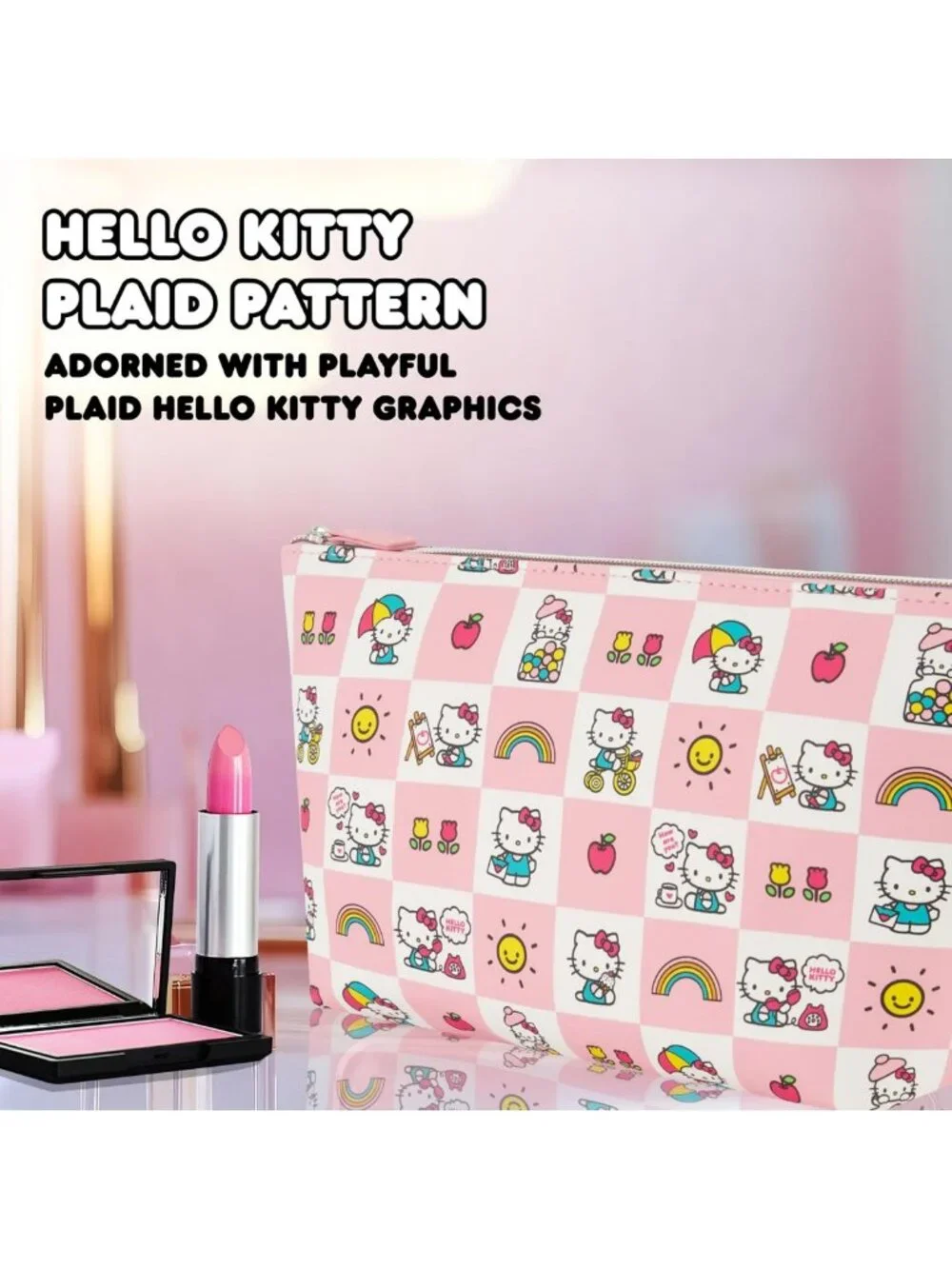 Chic Travel Makeup Bag | Trapezoid Cosmetic Organizer Pouch for Women